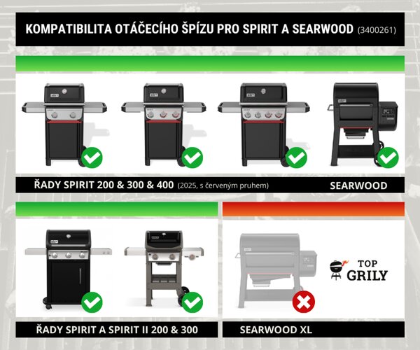 Weber Otáčecí špíz pro grily Spirit a Searwood