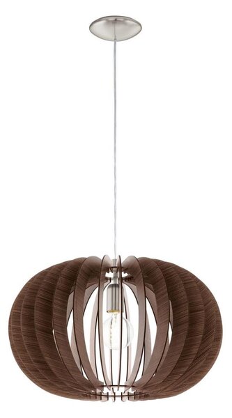 Eglo 95025 - Lustr na lanku STELLATO 1xE27/60W/230V hnědá