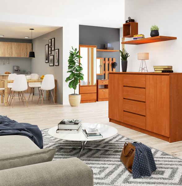 Ak furniture Komoda Tove K 160 cm olše