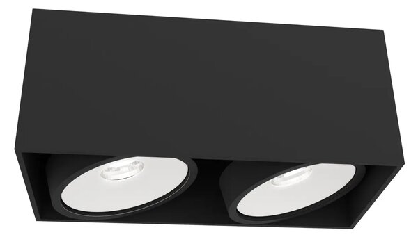 Moderní bodové svítidlo Cardi II černá/bílá