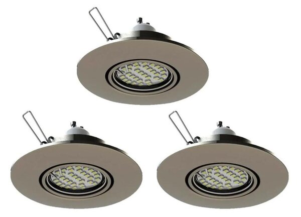 Eglo 78705 - SADA 3x LED Podhledové svítidlo PENETO 1xGU10/3,3W/230V chrom