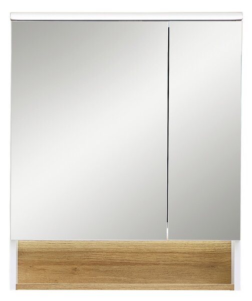 ZRCADLOVÁ SKŘÍŇKA, bílá, 60/71,6/21,4 cm Xora - Zrcadlové skříňky