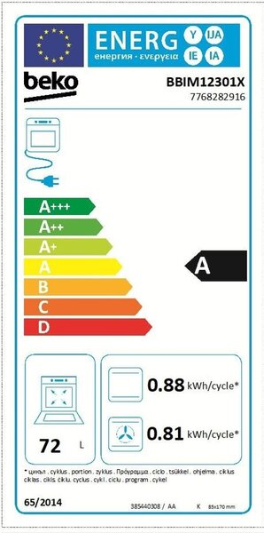 Beko BBIM12301X Vestavná trouba