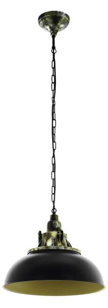 Eglo 79463 - Lustr na řetězu PETRITOLI 1xE27/60W/230V černá