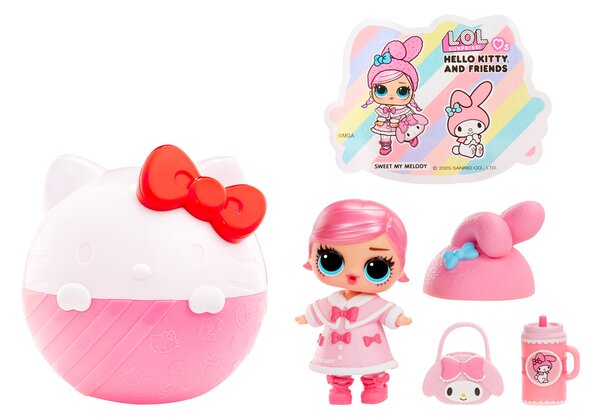 Sinsay - Kulička překvapení L.O.L. Surprise Loves Hello Kitty – sběratelská figurka - vícebarevná