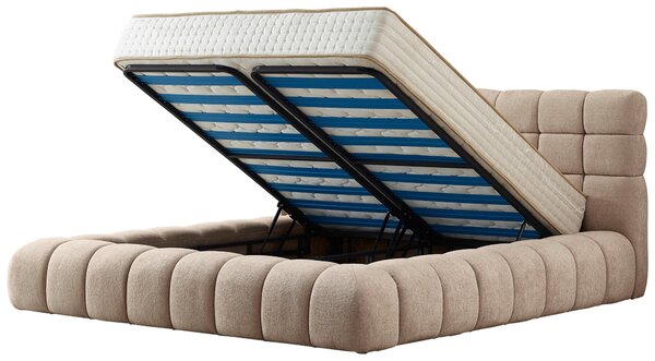 ČALOUNĚNÁ POSTEL, 180/200 cm, přírodní barvy Livetastic - Postele s úložným prostorem, Online Only