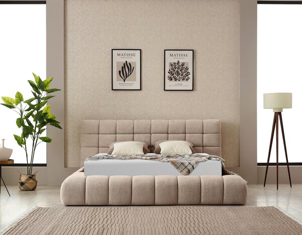 ČALOUNĚNÁ POSTEL, 180/200 cm, přírodní barvy Livetastic - Postele s úložným prostorem, Online Only
