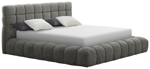 ČALOUNĚNÁ POSTEL, 180/200 cm, šedá Livetastic - Manželské postele, Online Only