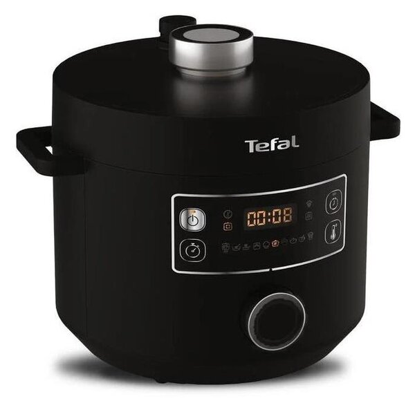 Tefal - Multifunkční elektrický hrnec TURBO CUISINE 4,8 l 1090W/230V černá