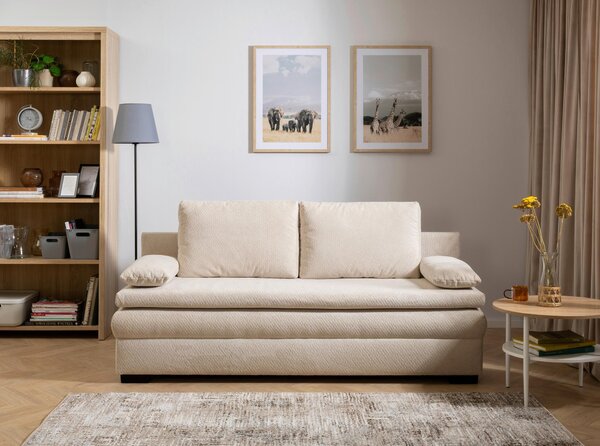 ROZKLÁDACÍ POHOVKA, textil, béžová Carryhome - Rozkládací sedačky
