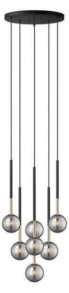 Zuma Line P0574-07F-SDFZ - Lustr na lanku ARCTURUS 7xG9/4W/230V černá