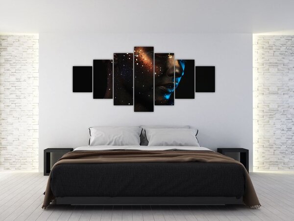 Třpytivý obraz ženy (210x100 cm)