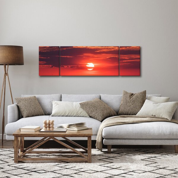 Obraz barevného slunce (170x50 cm)