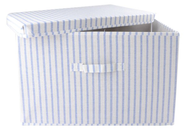 Sinsay - Skládací úložný box s pruhy - námořnická modrá