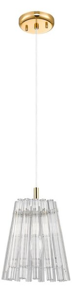 Zuma Line P0547-01H-F9AC - Lustr na lanku BACH 1xE14/40W/230V zlatá
