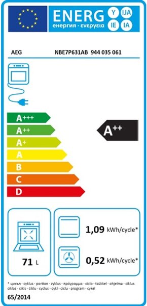 AEG NBE7P631AB Vestavná trouba