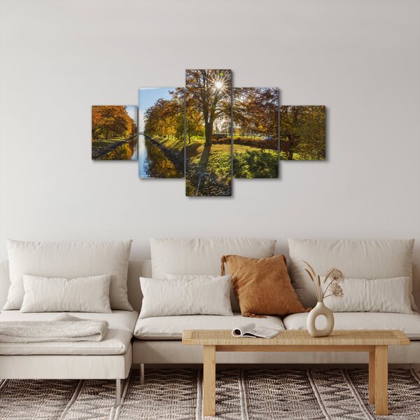 Obraz vodního kánalu (125x70 cm)