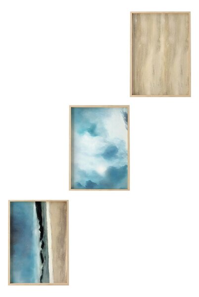 Obraz 30 x 40 cm Hulla 3 (vícebarevné) (3 kusy)