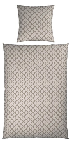 OBOUSTRANNÉ POVLEČENÍ, satén, barvy stříbra, bílá, 155/220 cm Dieter Knoll - Online Only povlečení, Online Only