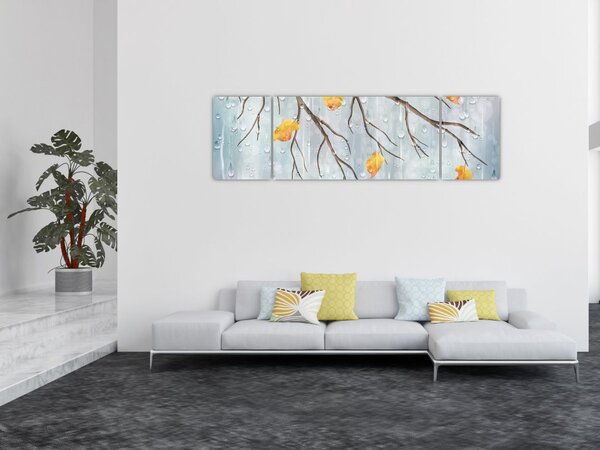 Obraz - Deštivý podzim (170x50 cm)