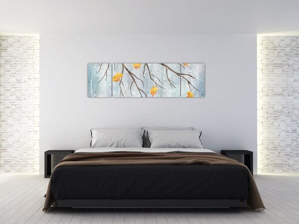 Obraz - Deštivý podzim (170x50 cm)