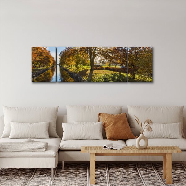 Obraz vodního kánalu (170x50 cm)