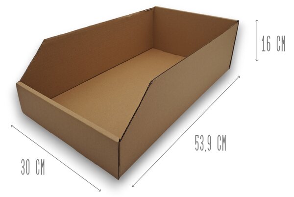 KARTON PAK Úložné boxy na oblečení, organizéry do skříně EKO KARTON 30 x 54 cm