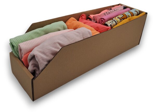 KARTON PAK Úložné boxy na oblečení, organizéry do skříně EKO KARTON 15x54cm