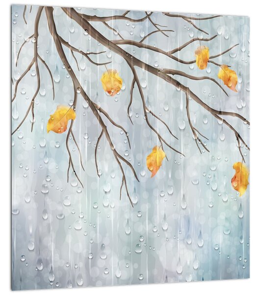 Obraz - Deštivý podzim (30x30 cm)