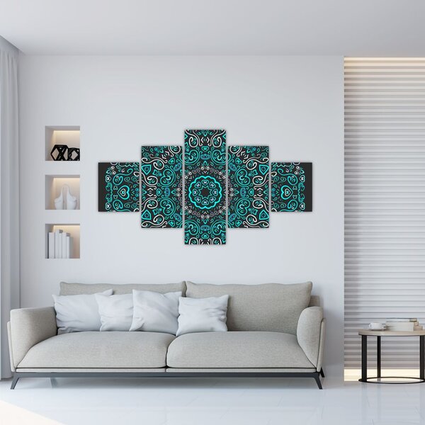 Obraz ornamentální abstrakce (125x70 cm)