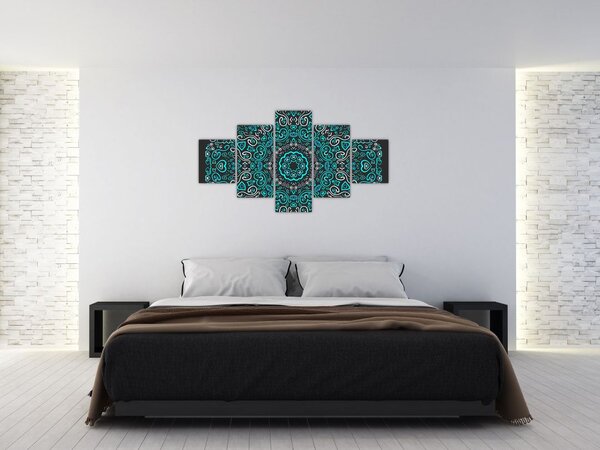 Obraz ornamentální abstrakce (125x70 cm)