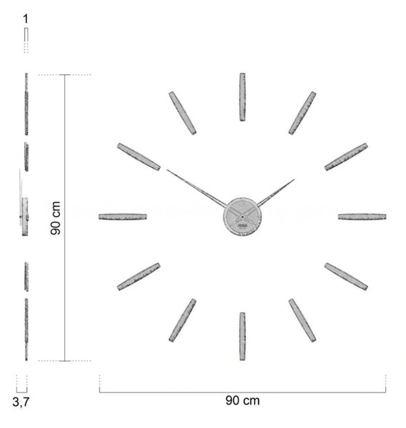 Designové hodiny 10-330-2 CalleaDesign 90cm