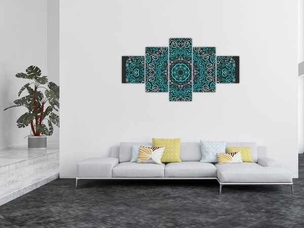 Obraz ornamentální abstrakce (125x70 cm)