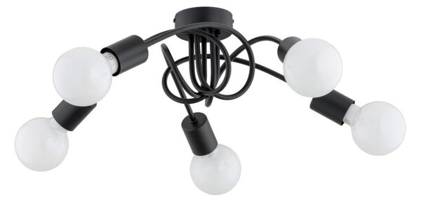 Přisazený lustr FARTA 5xE27/60W/230V černá