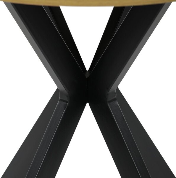 Autronic Twist HT-F4108OAK Jídelní stůl kulatý 80x80 cm, divoký dub
