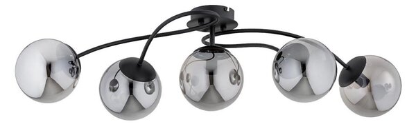 Přisazený lustr GILIAN 5xE14/40W/230V černá