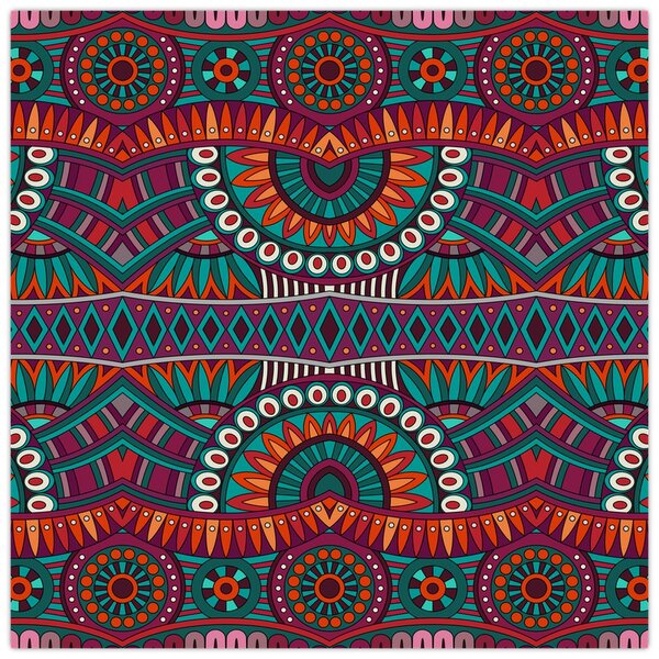 Obraz ornamentální abstrakce (30x30 cm)