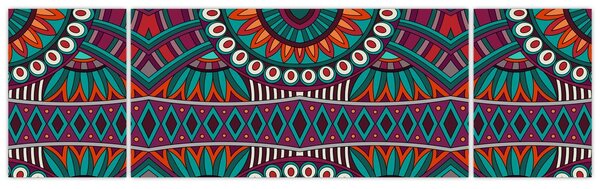 Obraz ornamentální abstrakce (170x50 cm)