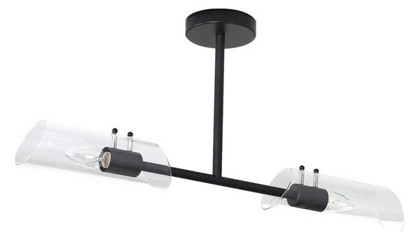 Rabalux 75028 - Koupelnový lustr na tyči TEODORO 2xE14/12W/230V IP44 černá