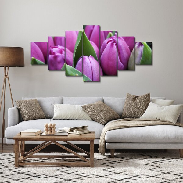 Obraz - květy tulipánů (210x100 cm)