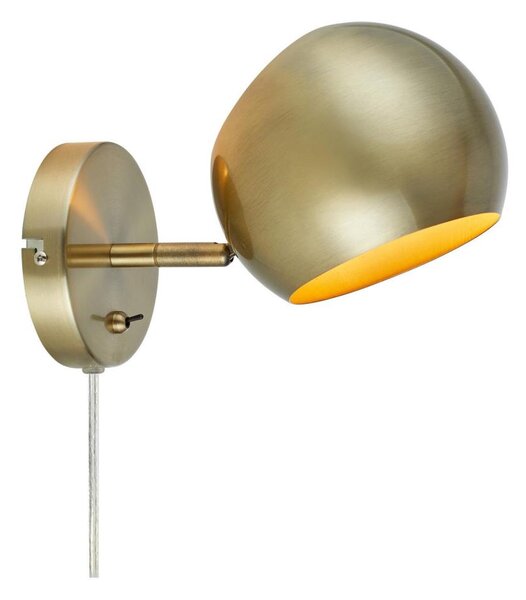 Markslöjd 108754 - Nástěnná lampa EDGAR 1xE14/40W/230V zlatá