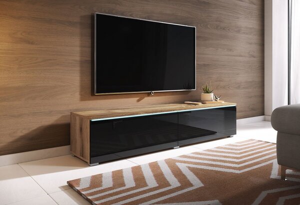TV stolek Dlone 140, Barva: černý grafit, Osvětlení: bez osvětlení 5903211316715