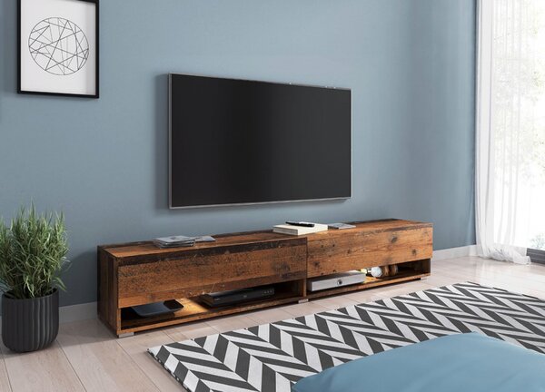 TV stolek Adenik 180, Barva: černý grafit, Osvětlení: bez osvětlení 5903211138669