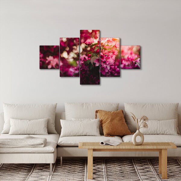 Obraz kvetů rokvitnutého keře (125x70 cm)