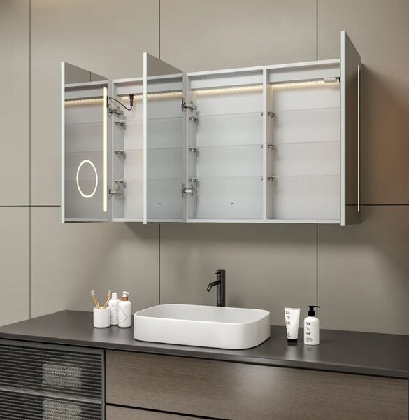EBS Mars Galerka 120x70 cm s LED osvětlením a zvětšovacím zrcátkem MARSG120