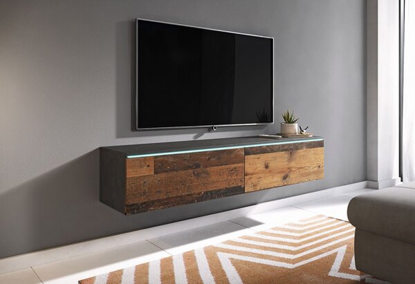 TV stolek Dlone 140, Barva: černý grafit, Osvětlení: bez osvětlení 5903211316715