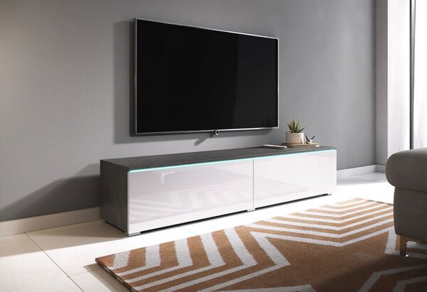 TV stolek Dlone 140, Barva: černý grafit, Osvětlení: bez osvětlení 5903211316715