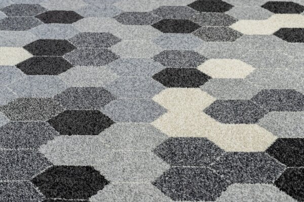 Koberec HEOS 78537 šedý / krém HEXAGON