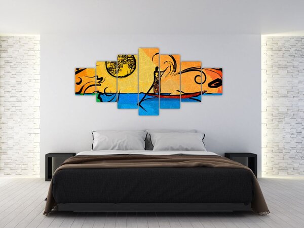 Obraz starověké malby (210x100 cm)