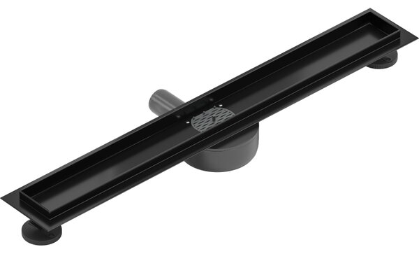 Mexen Flat 360, tělo žlabu s rotačním sifonem 50 cm, černá matná, 1740050